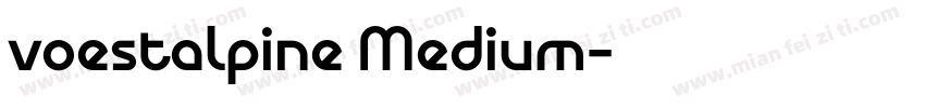 voestalpine Medium字体转换